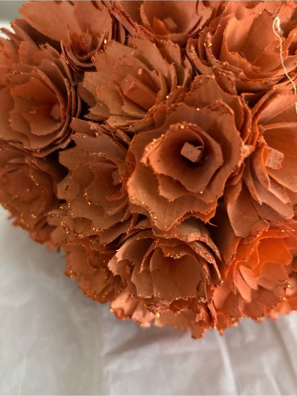 Shaved Wood Orange Pumpkin